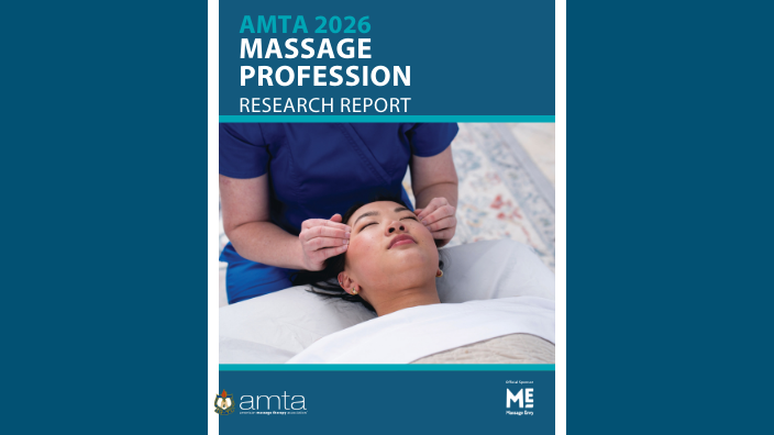 an image of the cover of AMTA's 2026 Massage Profession Research Report.