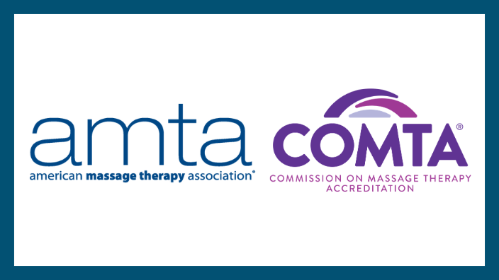 a graphic with the AMTA and COMTA logos on it.