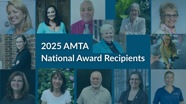 Headshots of the 13 award recipients with the words "2025 National Award Recipients" in the center.