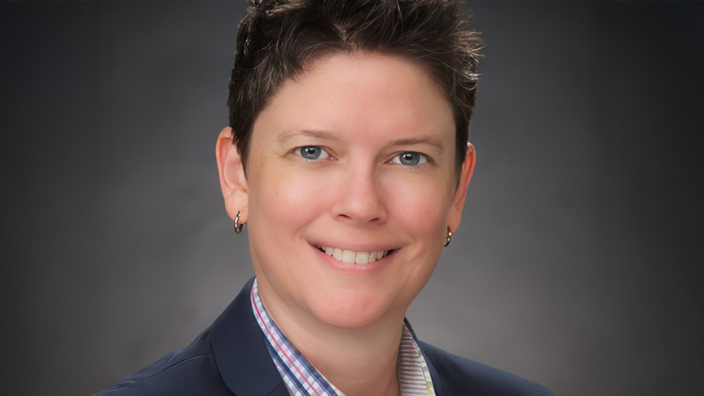 Headshot of Teri Mayo, Executive Director at Massage Therapy Foundation. She has short hair and is smiling.