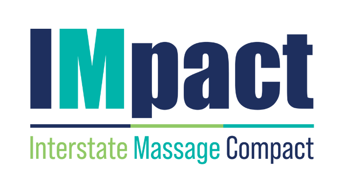 An image of the Interstate Massage Compact (IMpact) logo on a white background