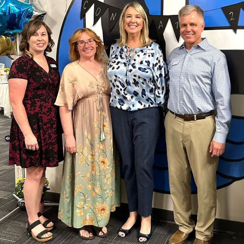 group posing for camera