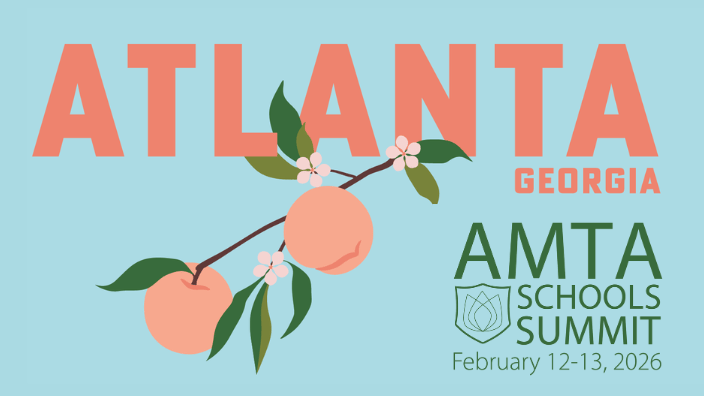 A graphic with "Atlanta, Georgia" text and a branch of peaches.