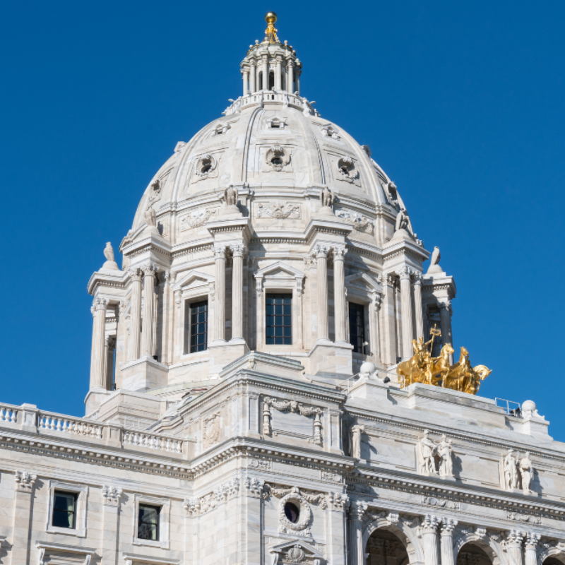 An image of the Minnesota state capitol.
