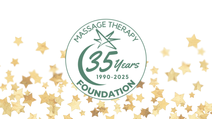 A graphic of the MTF 35th Anniversary logo with stars emerging from the bottom.