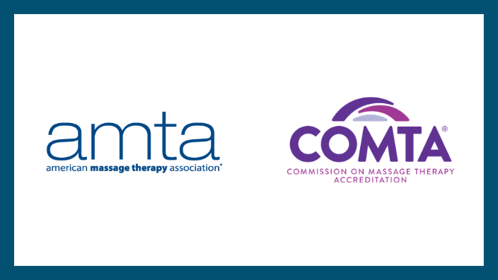 a graphic with the AMTA and COMTA logos on it.