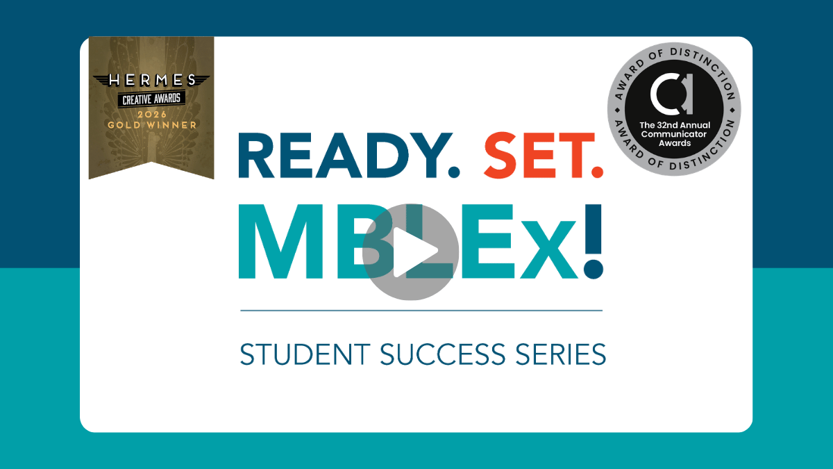 an image of the MBLEx video series with Hermes Award and Communicator Award bugs.