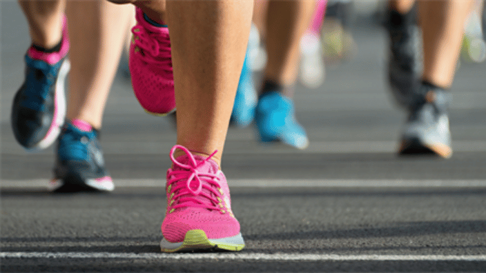 running a race