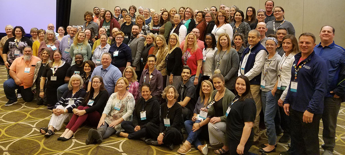 AMTA chapter meeting attendees group photo