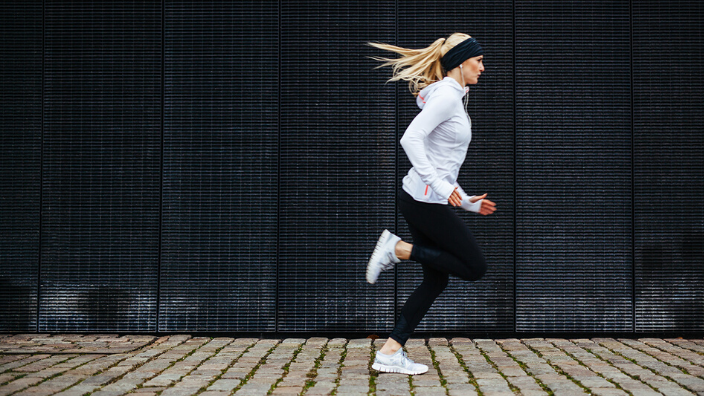 woman jogging