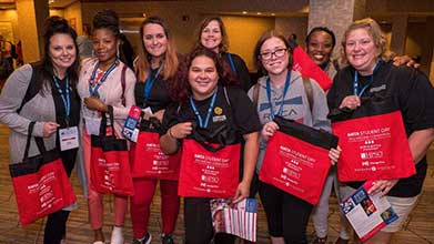 massage therapy students at AMTA National Convention
