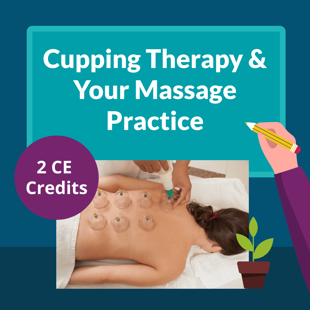 Person receiving cupping massage