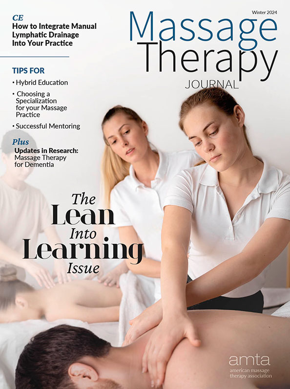 Massage Therapy Journal winter 2024 cover
