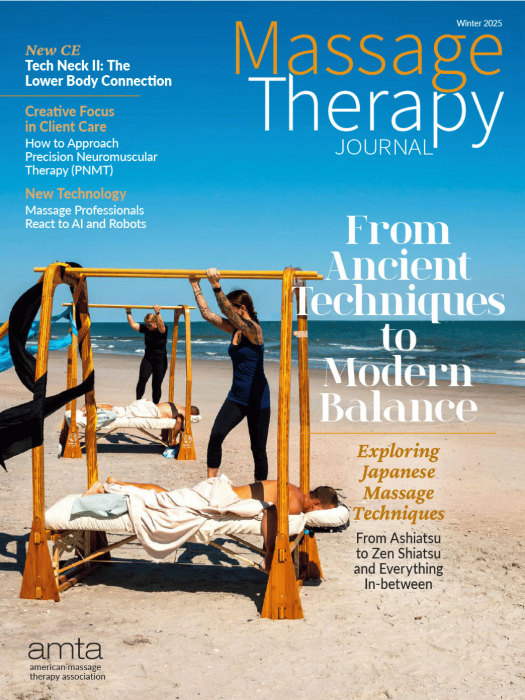 Massage Therapy Journal Winter 2025 cover