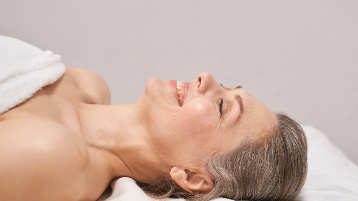 woman getting massage
