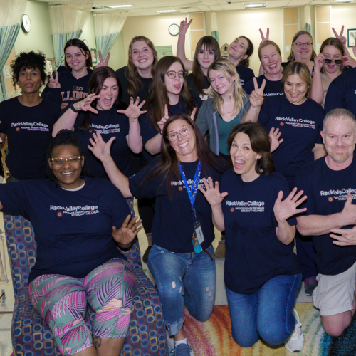 grant recipients posing in a group